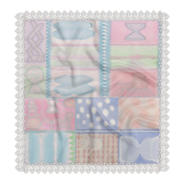 TOOTHMARE Lace Chiffon Scarf, view 6