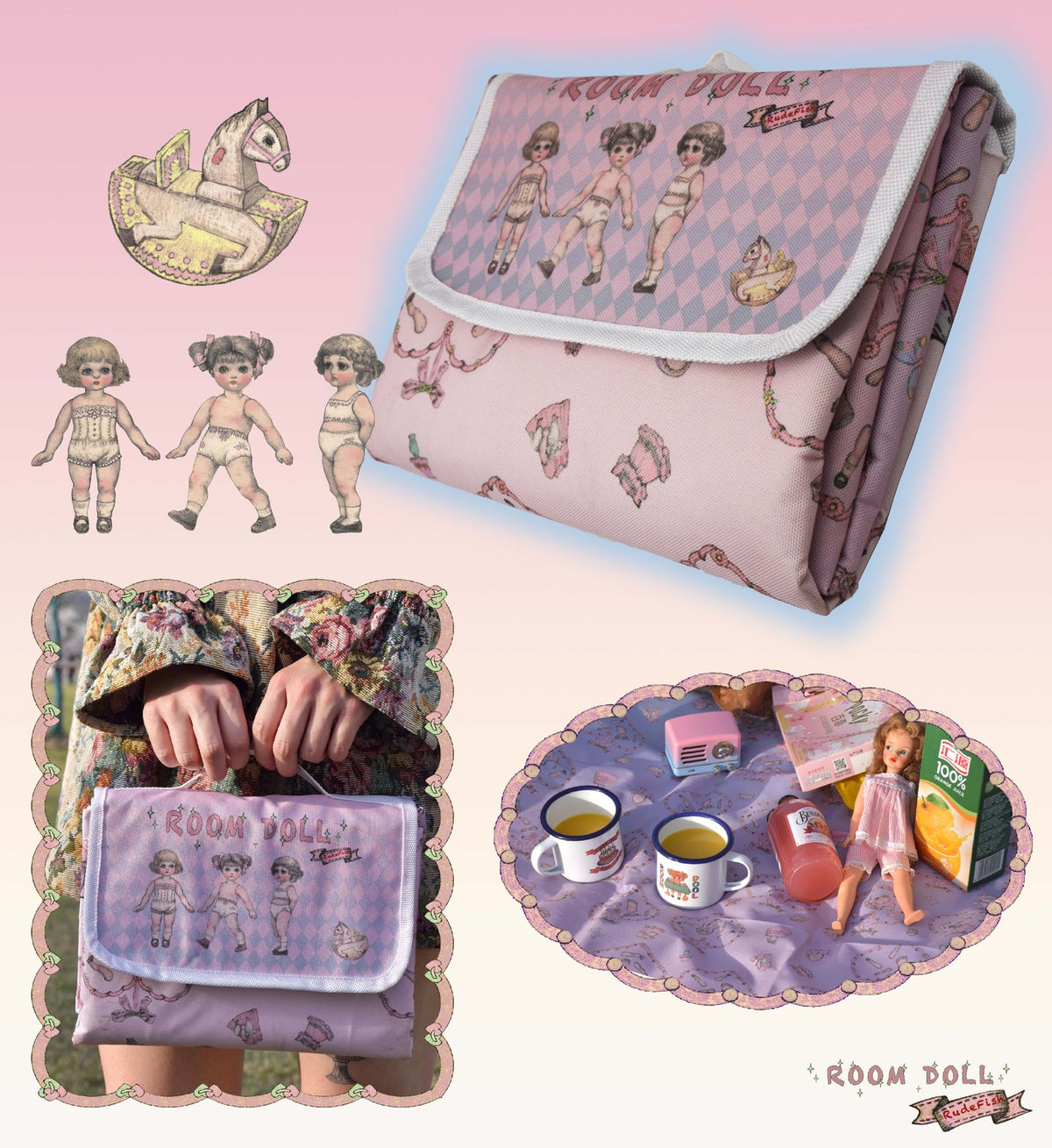 ROOM DOLL Picnic Blanket, view 3