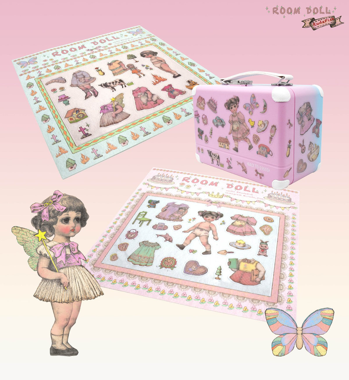ROOM DOLL Sticker Set, view 3