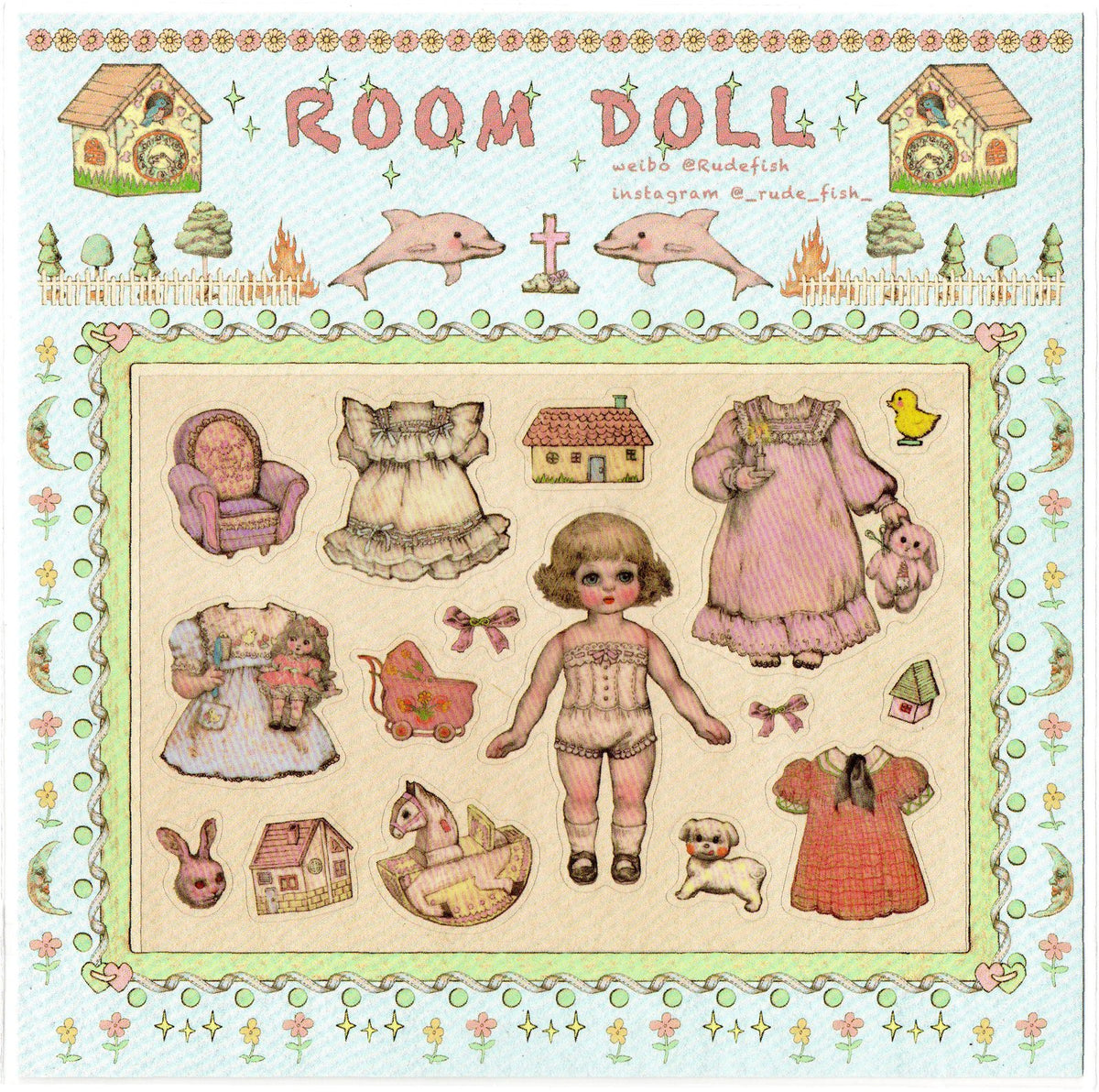ROOM DOLL Sticker Set, view 8