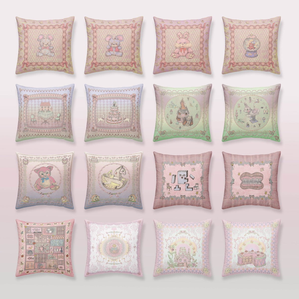WHISPERING STONES Pale Velvet Cushion, view 6