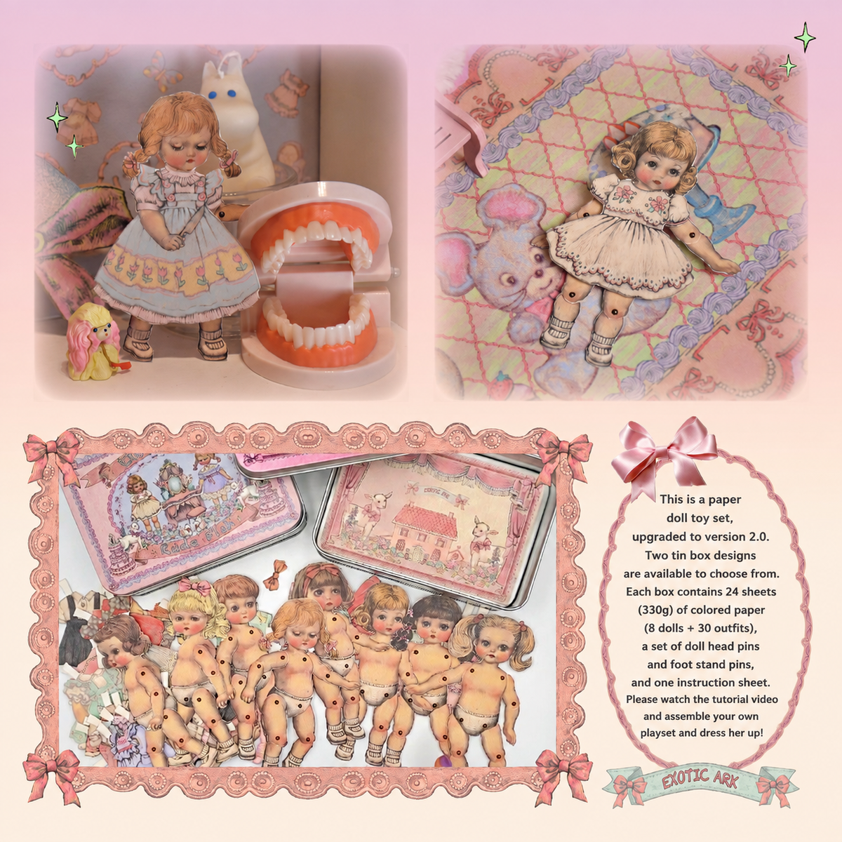 EXOTIC ARK Paper Doll Dress-Up Tin Toy 2.0, view 5