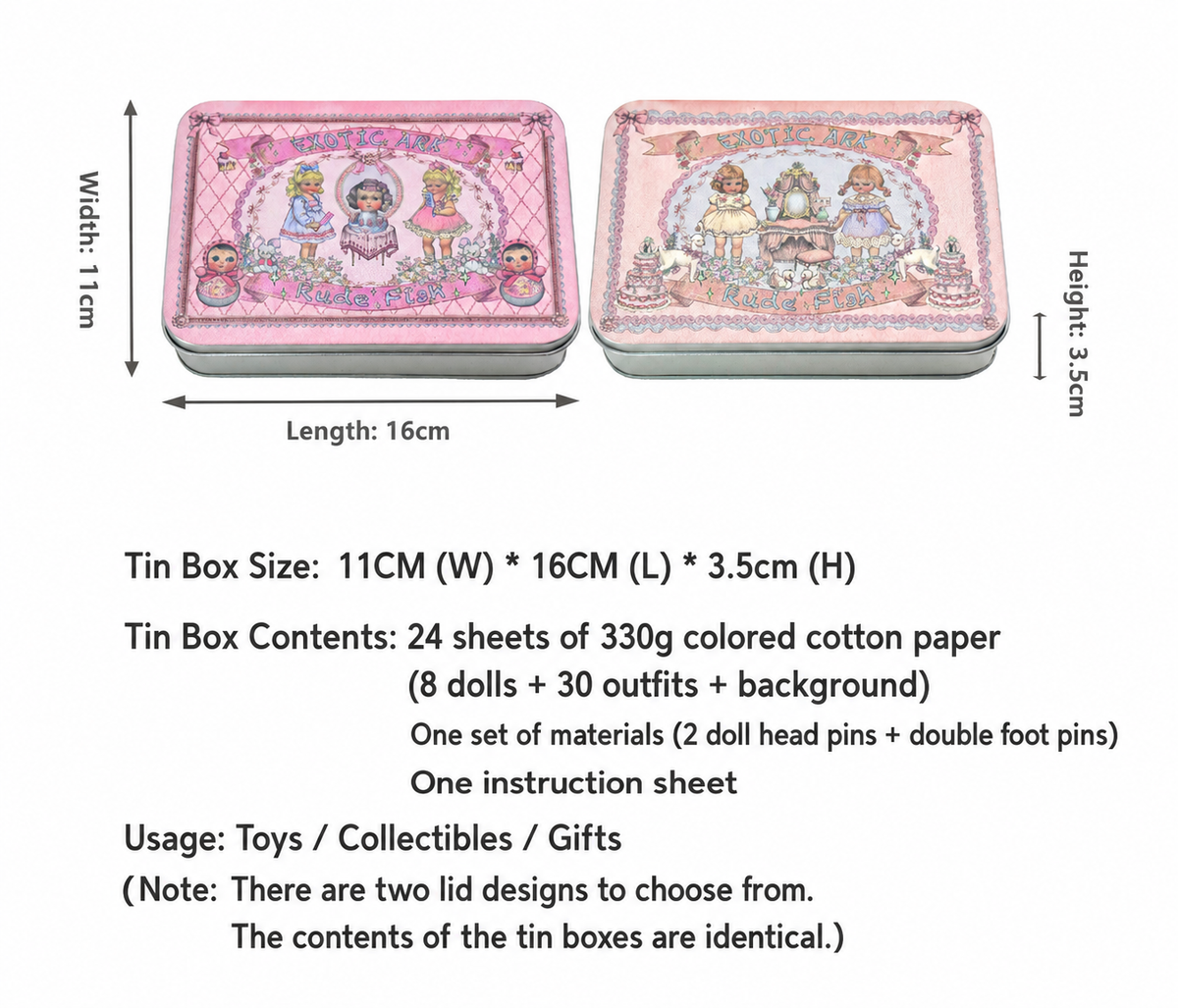 EXOTIC ARK Paper Doll Dress-Up Tin Toy 2.0, view 9