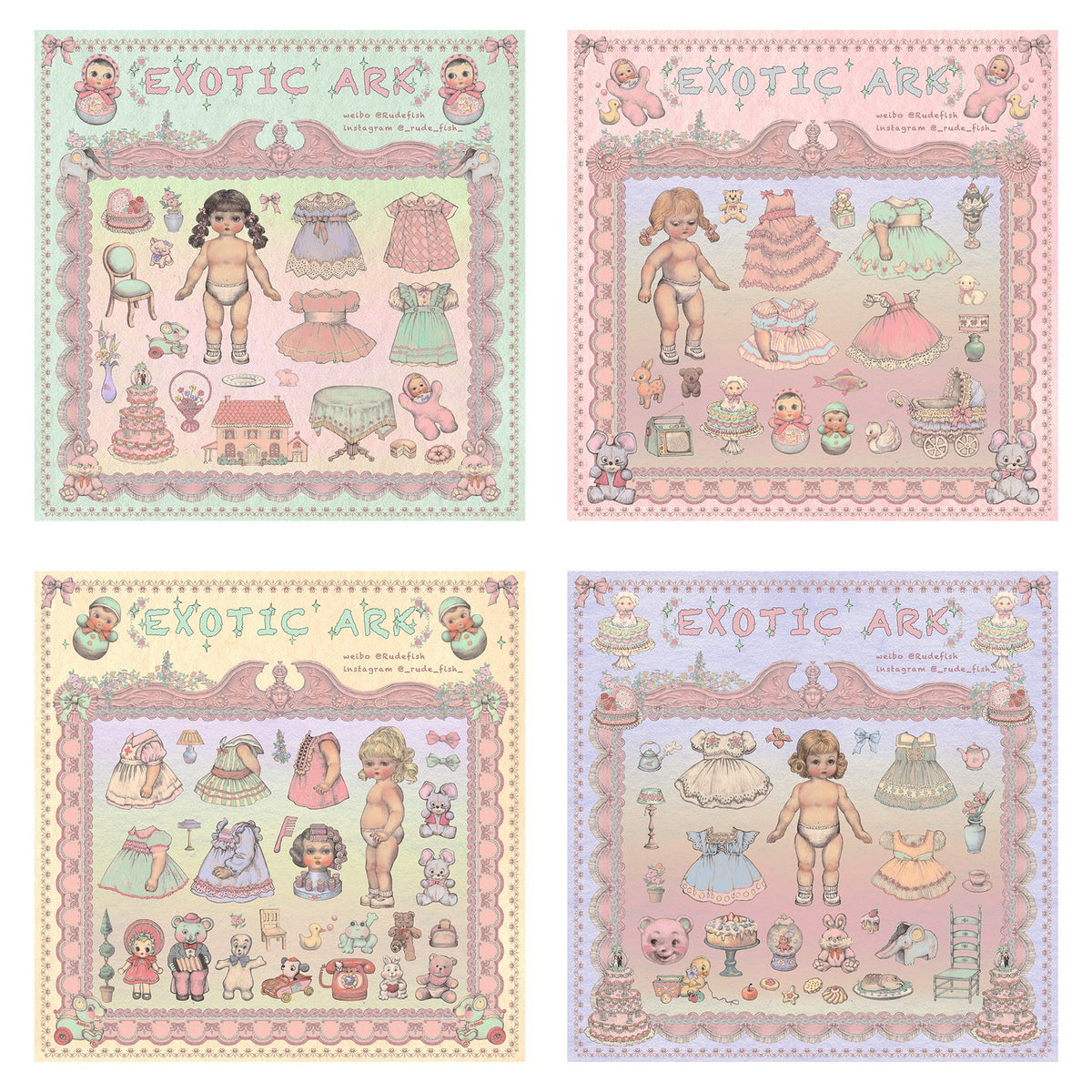 EXOTIC ARK Fabric Poster