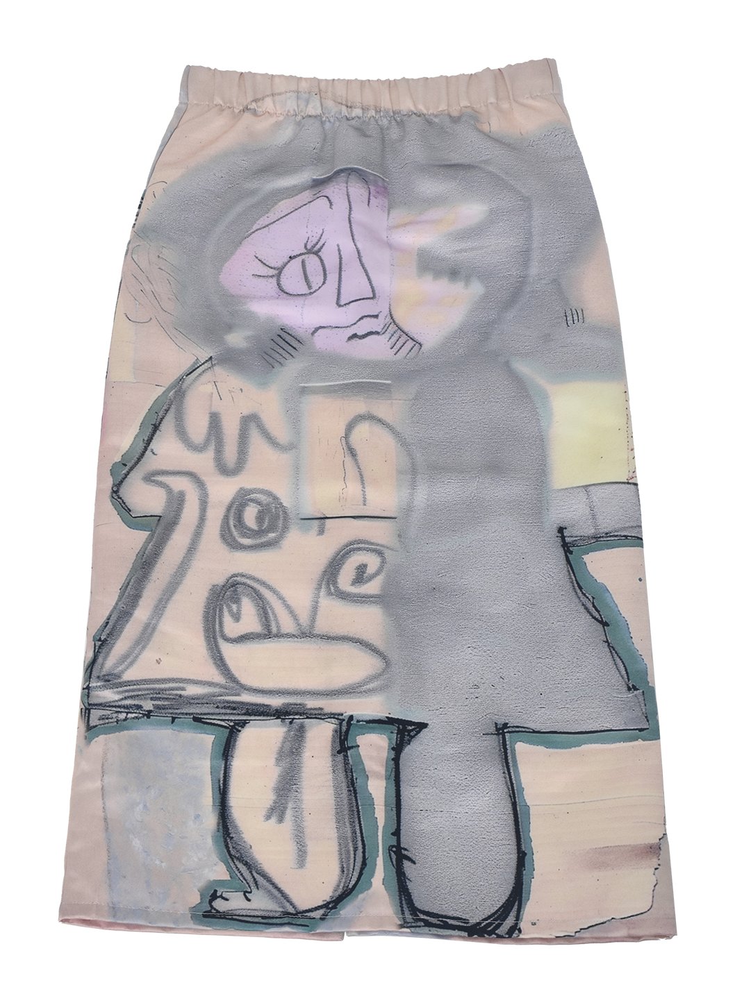 WHISPERING STONES Long Printed Skirt