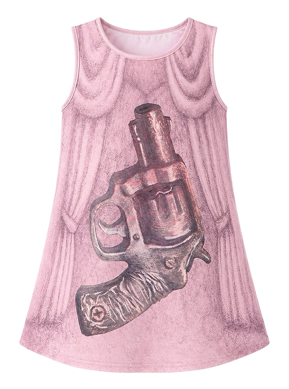 TOOTHMARE Reversible Pinafore in Pink