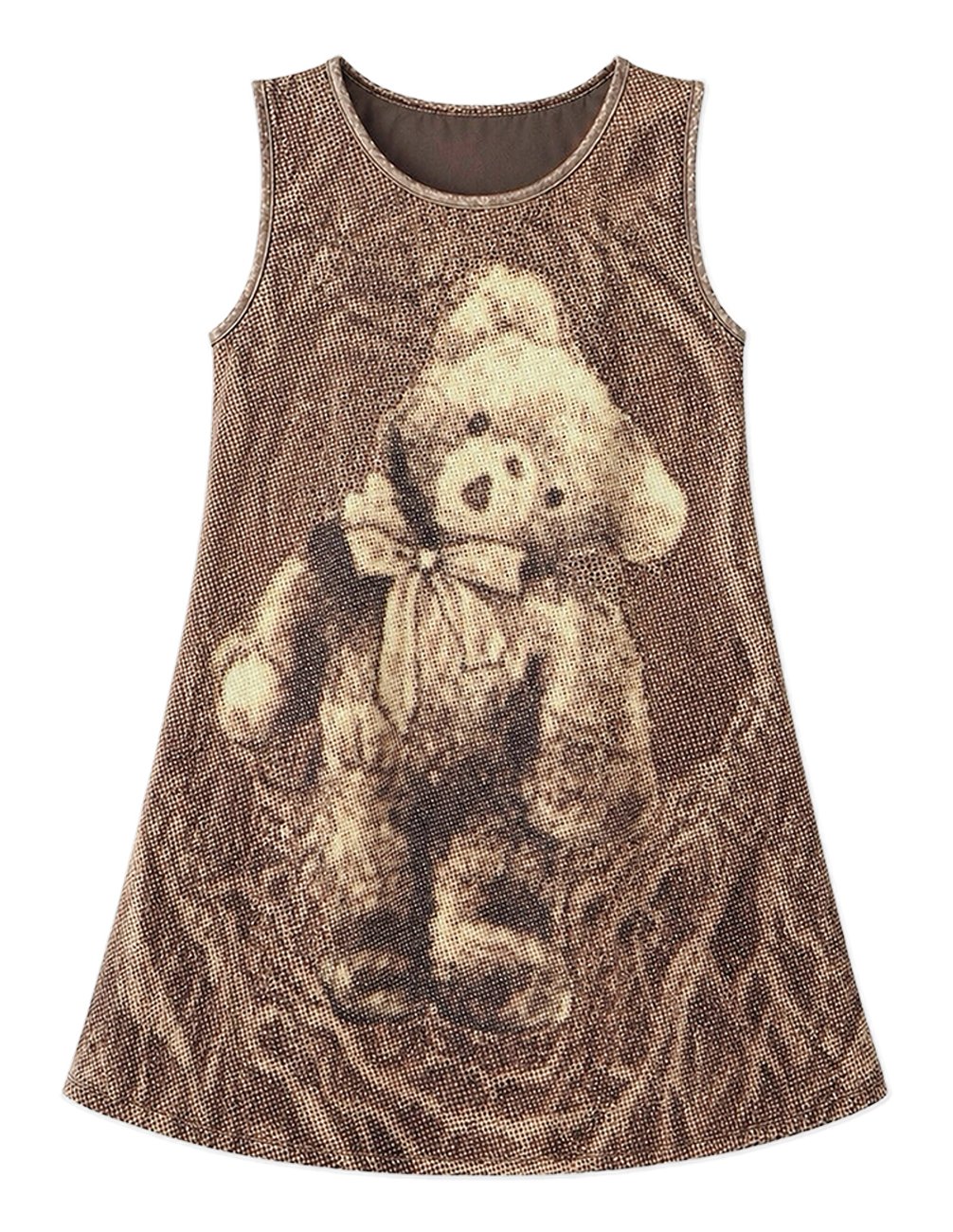 TOOTHMARE Reversible Pinafore in Brown
