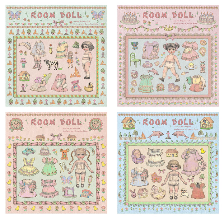 ROOM DOLL Sticker Set