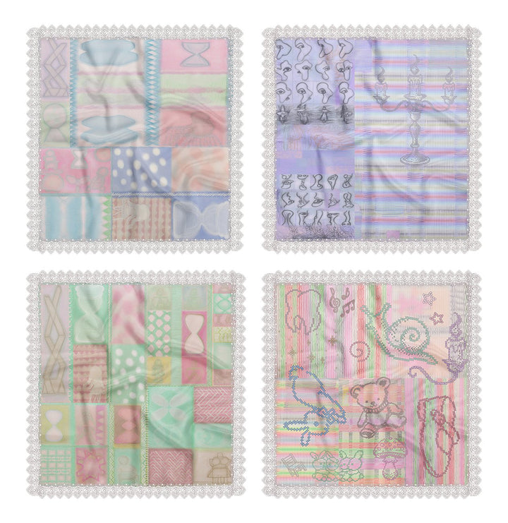 TOOTHMARE Lace Chiffon Scarf