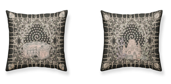WHISPERING STONES Dark Velvet Cushion