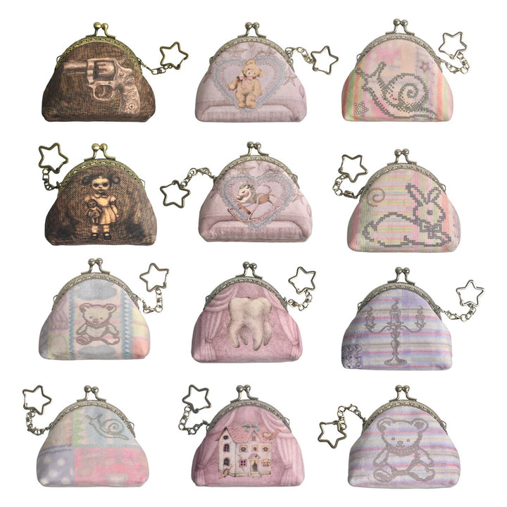 TOOTHMARE Mini Velvet Printed Crossbody Bag