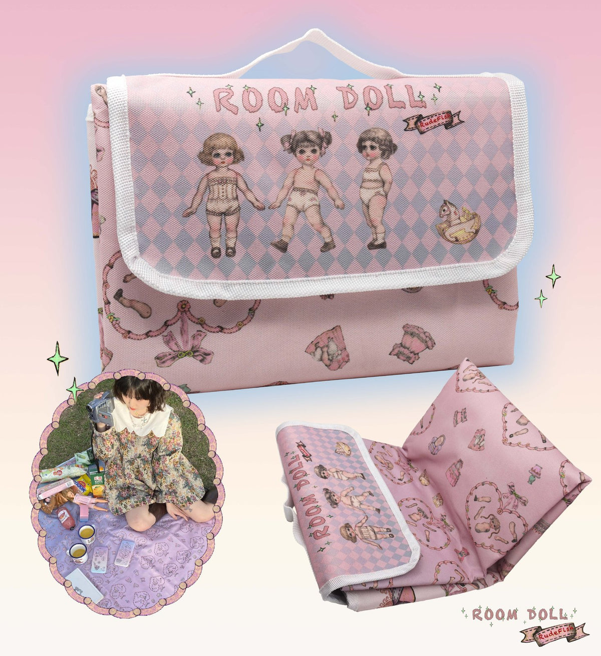 ROOM DOLL Picnic Blanket, view 2