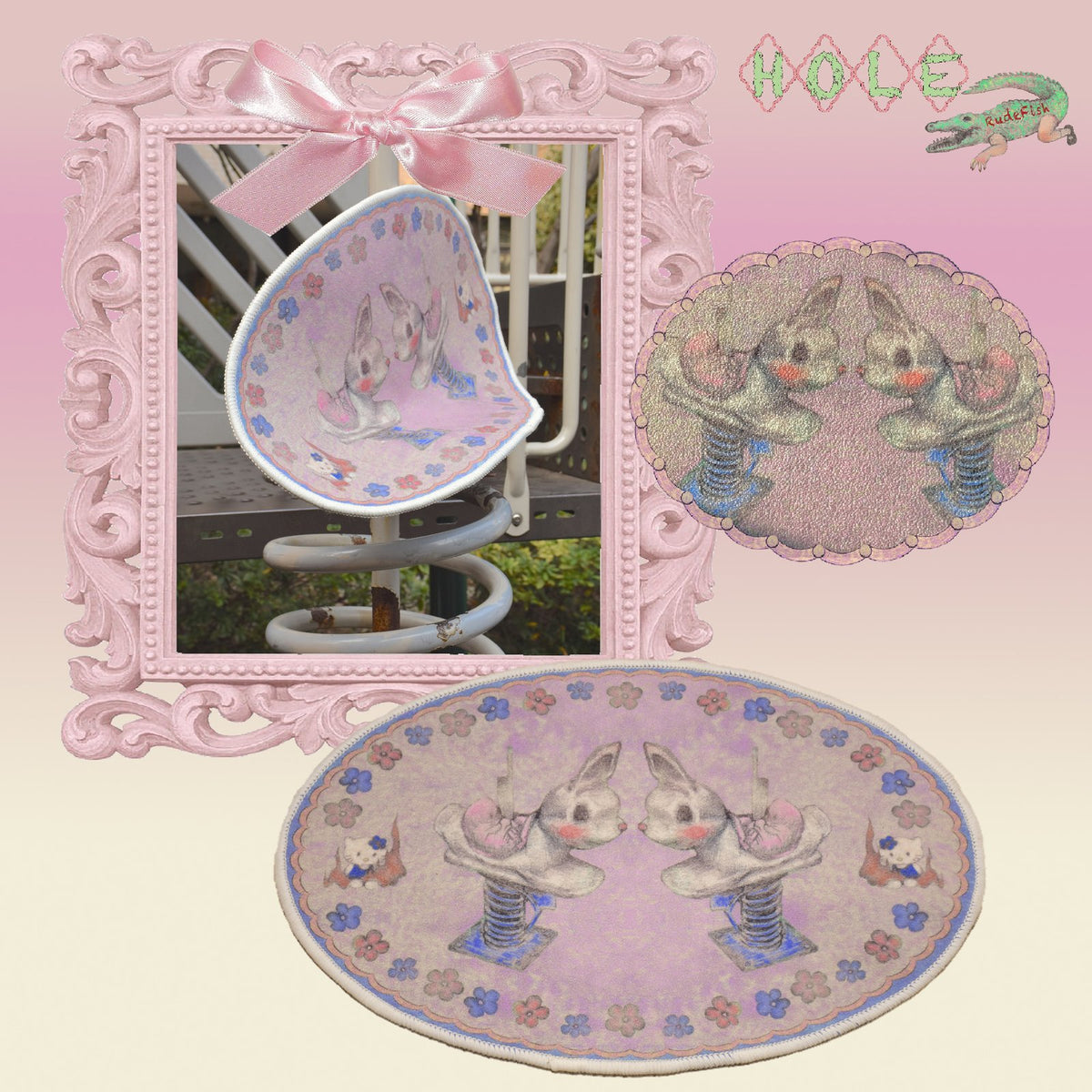 ROOM DOLL Rabbit Rug, view 2