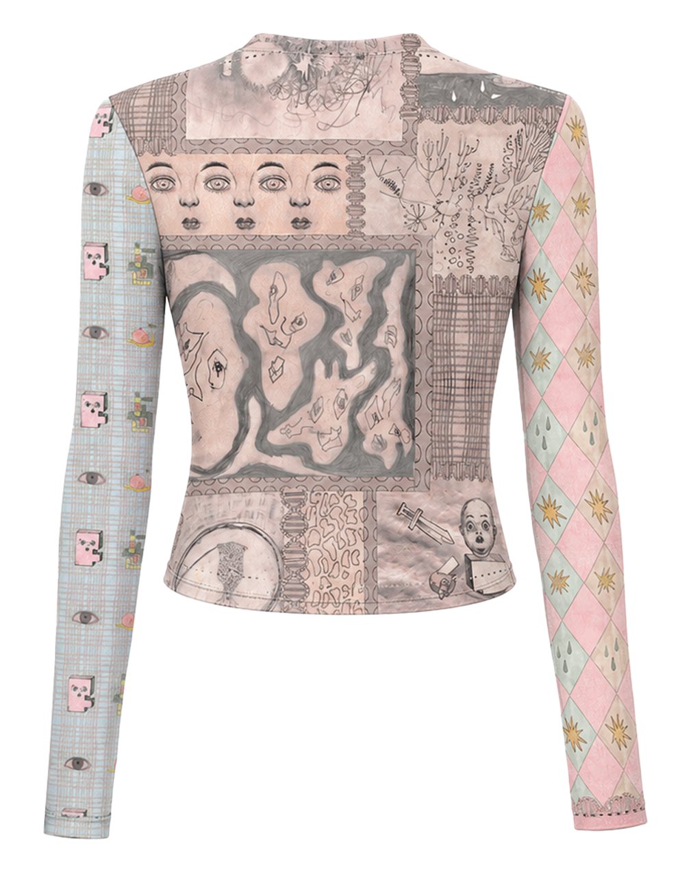 EXOTIC ARK Reversible Mesh Base Layer Top, view 2
