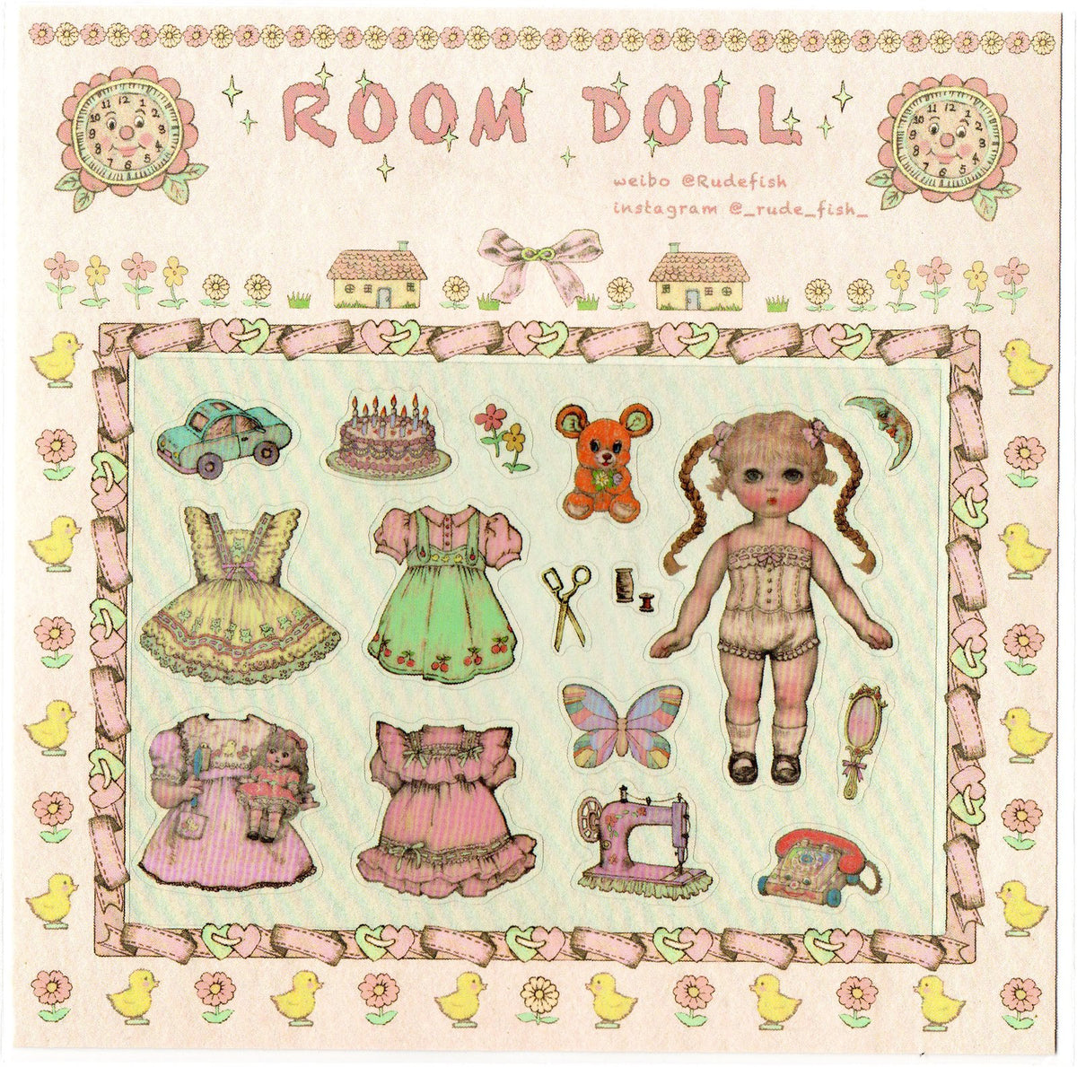 ROOM DOLL Sticker Set, view 7