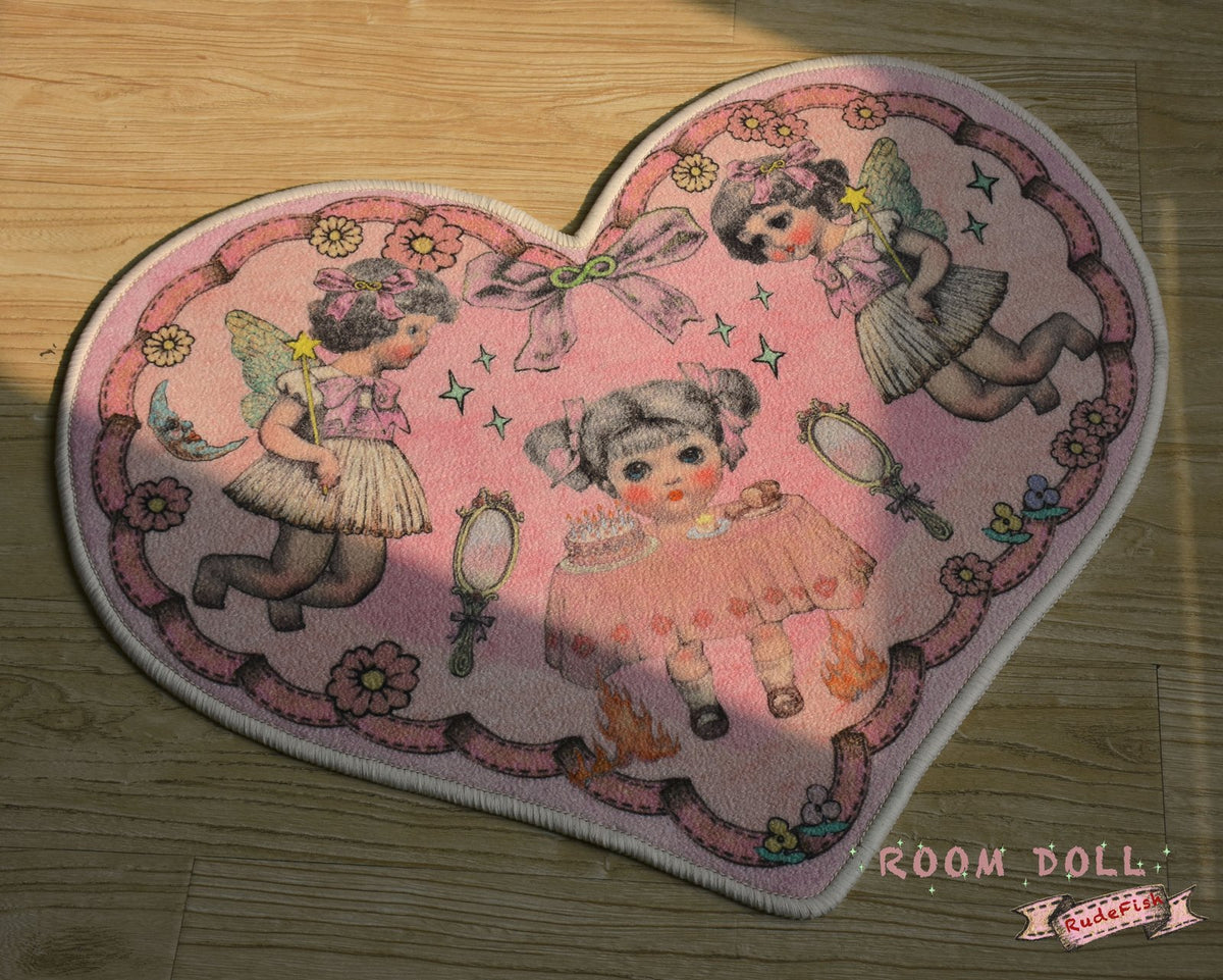 ROOM DOLL Heart Rug, view 3