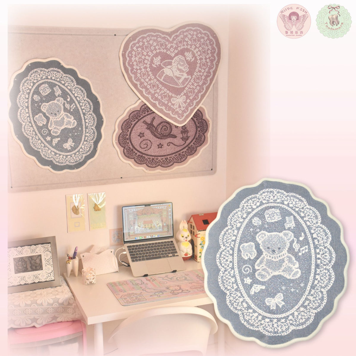 TOOTHMARE Lace Rug, view 3