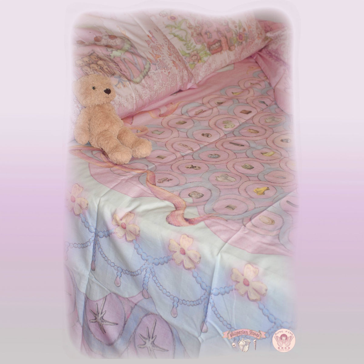 WHISPERING STONES Bedding Set in Pink, view 3