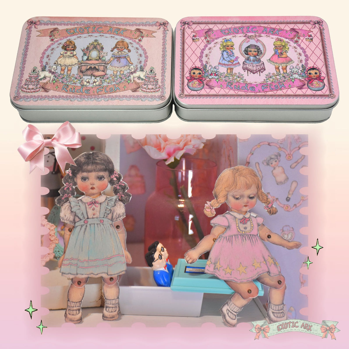EXOTIC ARK Paper Doll Dress-Up Tin Toy 2.0, view 4