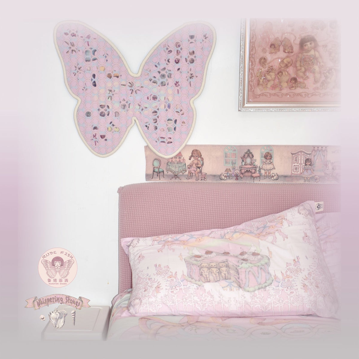 WHISPERING STONES Butterfly Rug, view 4