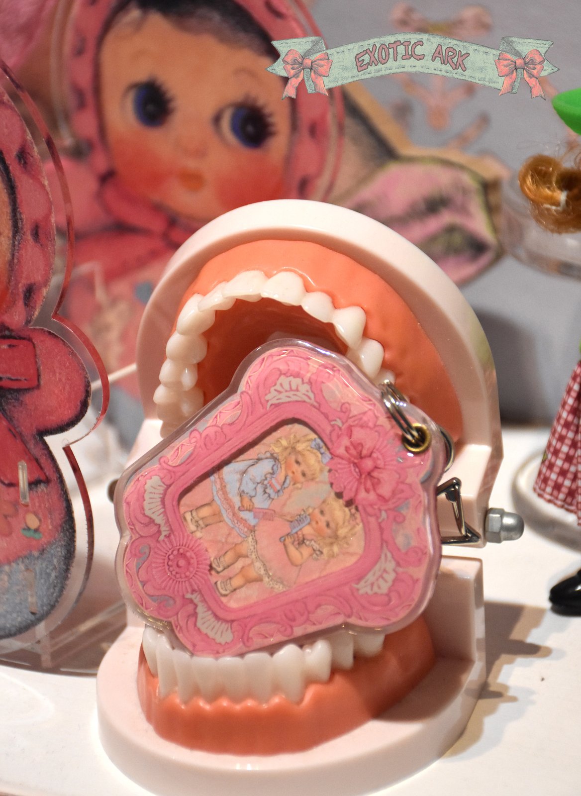 EXOTIC ARK Glitter Acrylic Mirror Charm, view 4