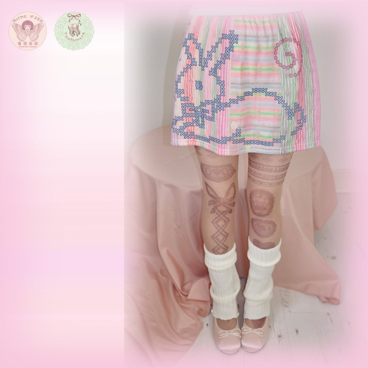 TOOTHMARE Sheer Tights 10D, view 4