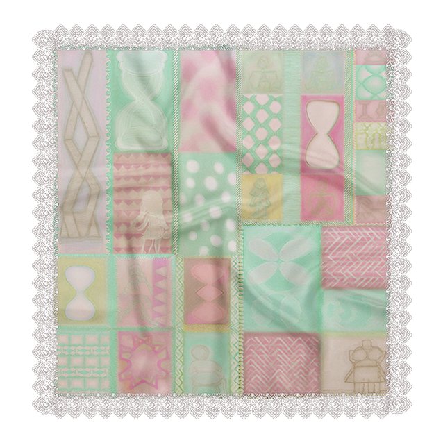 TOOTHMARE Lace Chiffon Scarf, view 8