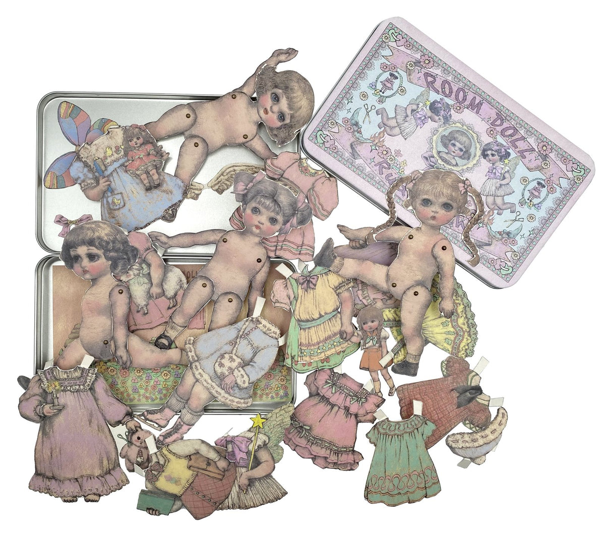 ROOM DOLL Paper Doll Dress-Up Tin Toy 1.0, view 4