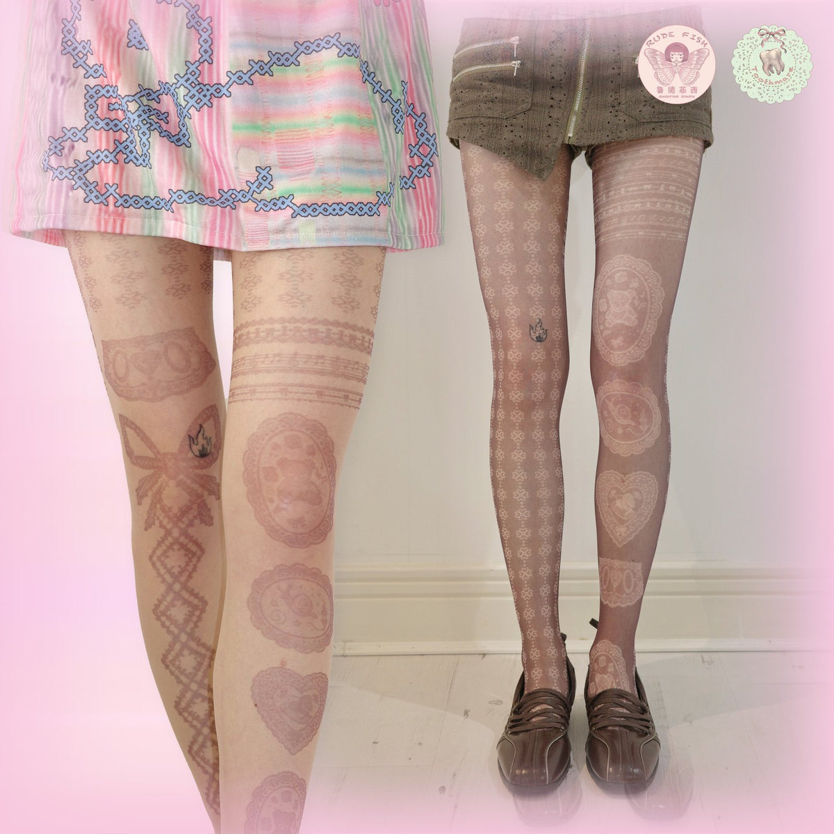 TOOTHMARE Sheer Tights 10D, view 5