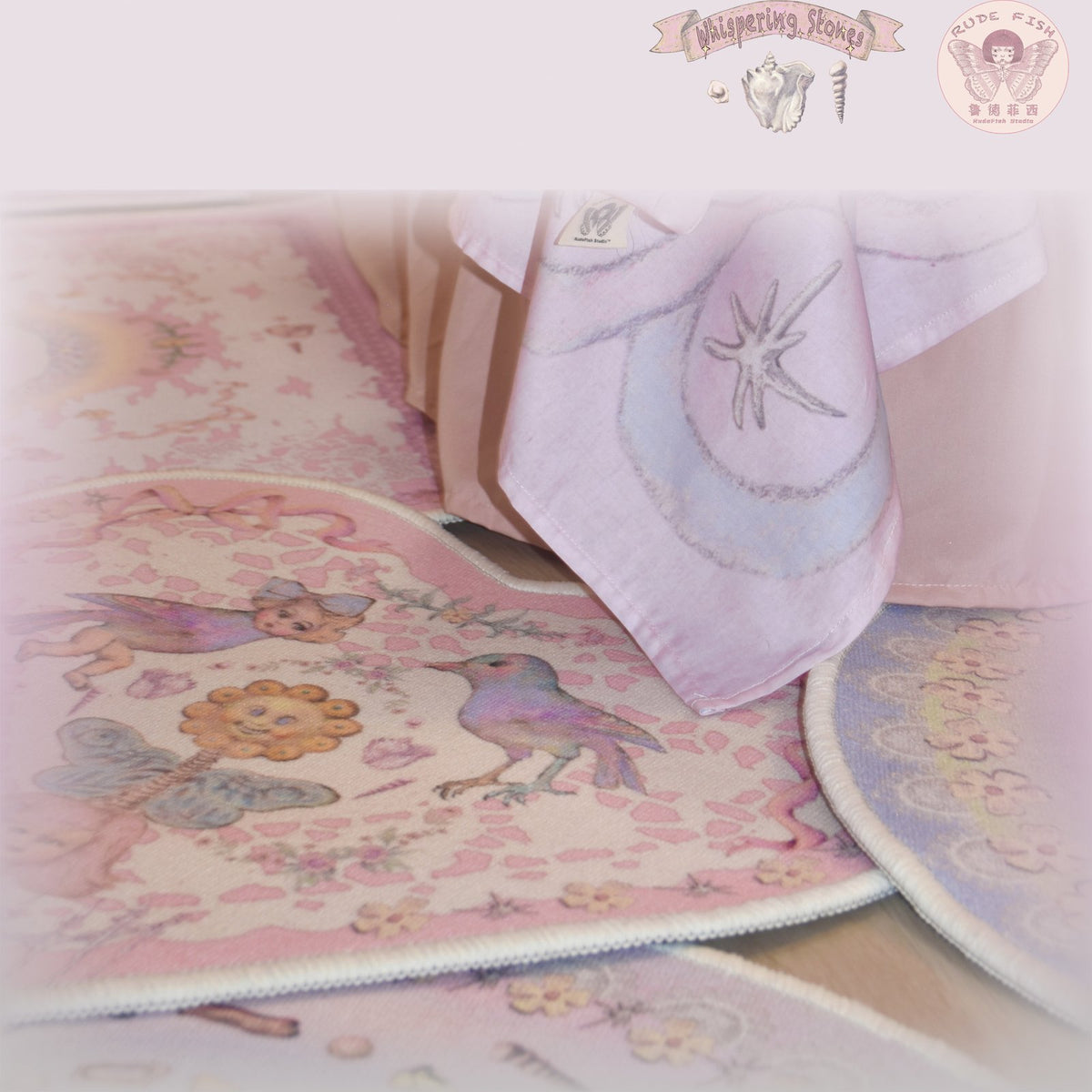 WHISPERING STONES Heart Rug, view 5