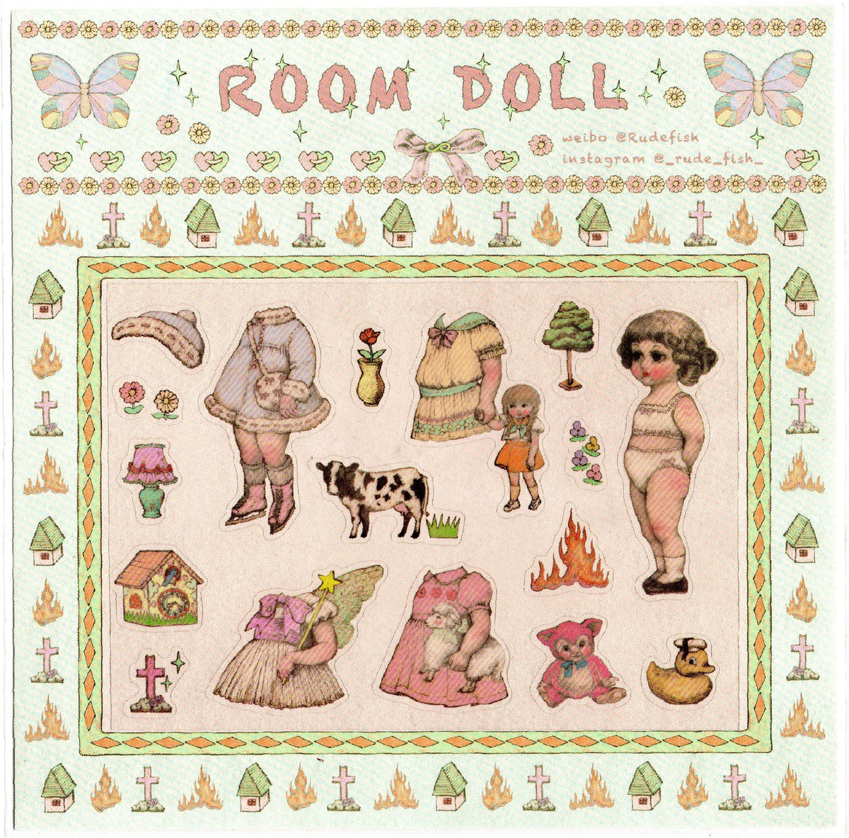 ROOM DOLL Sticker Set, view 9