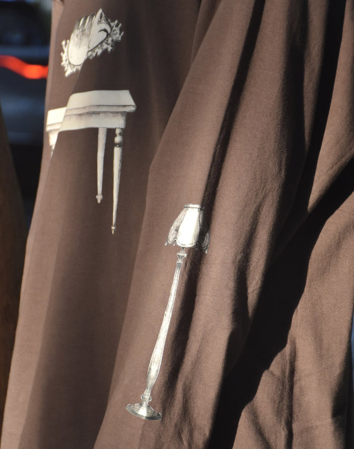 EXOTIC ARK Furniture Long-Sleeve Tee in Deep Brown, view 9