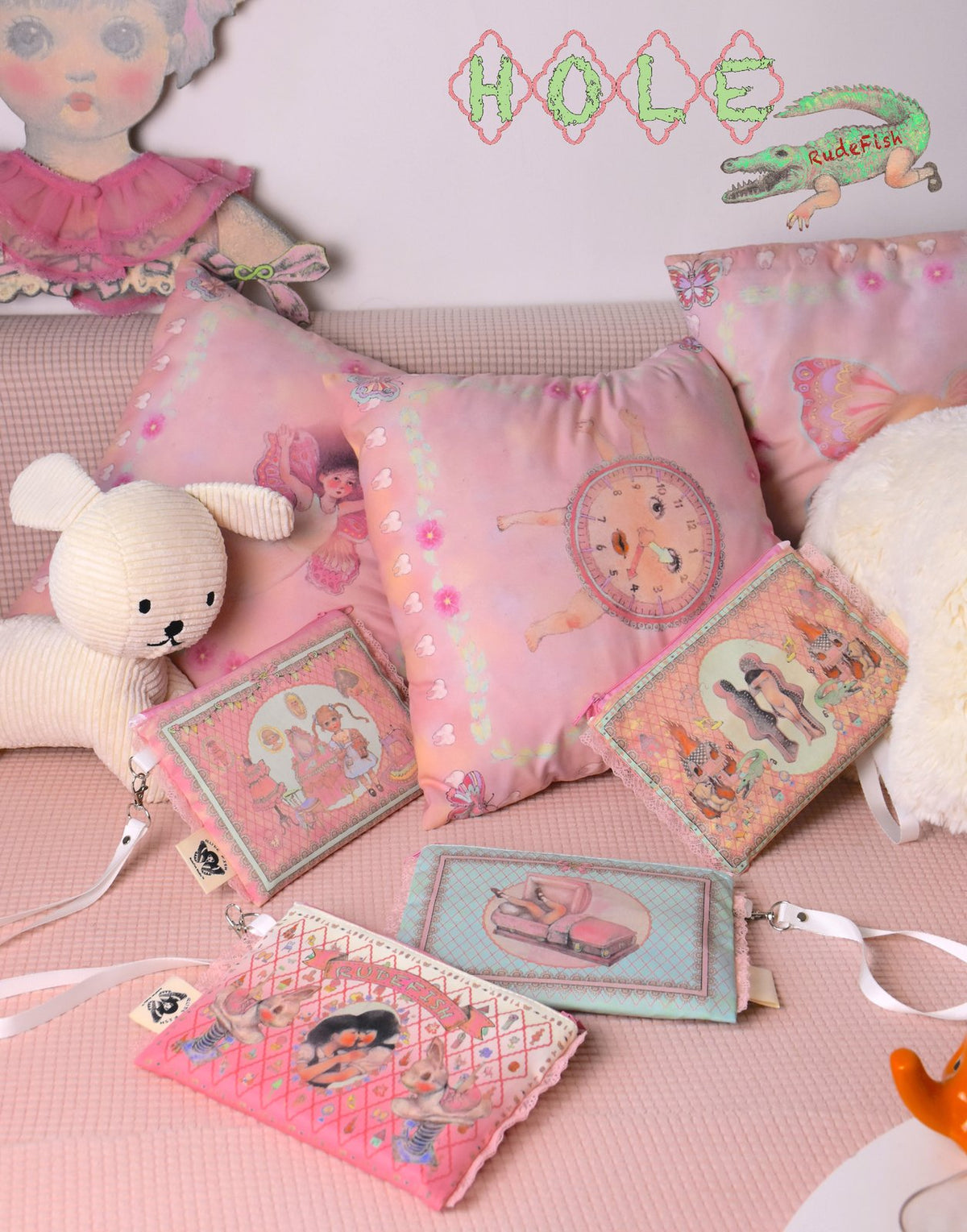 ROOM DOLL Zip Pouch, view 20