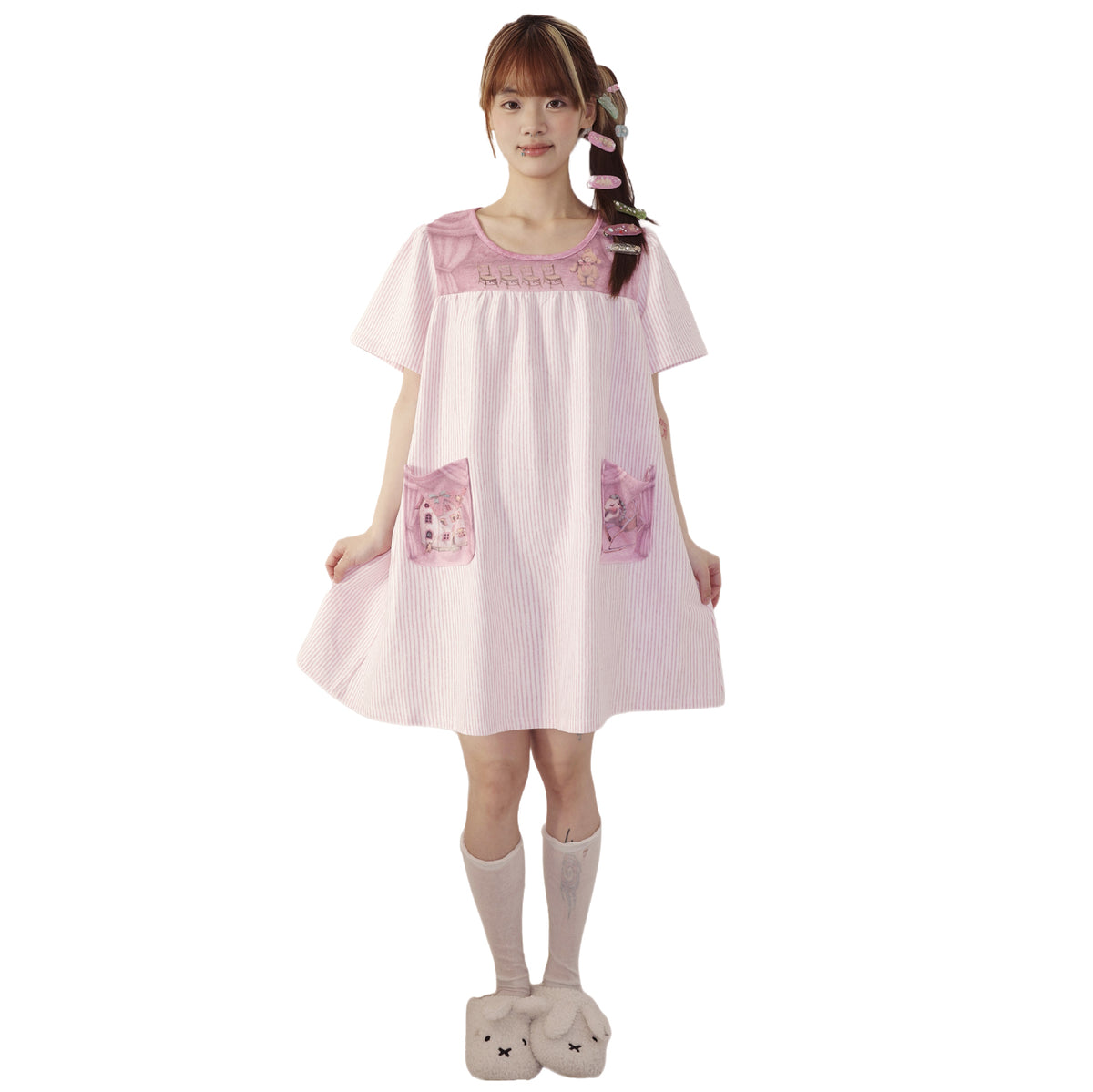 TOOTHMARE Cotton Nightdress