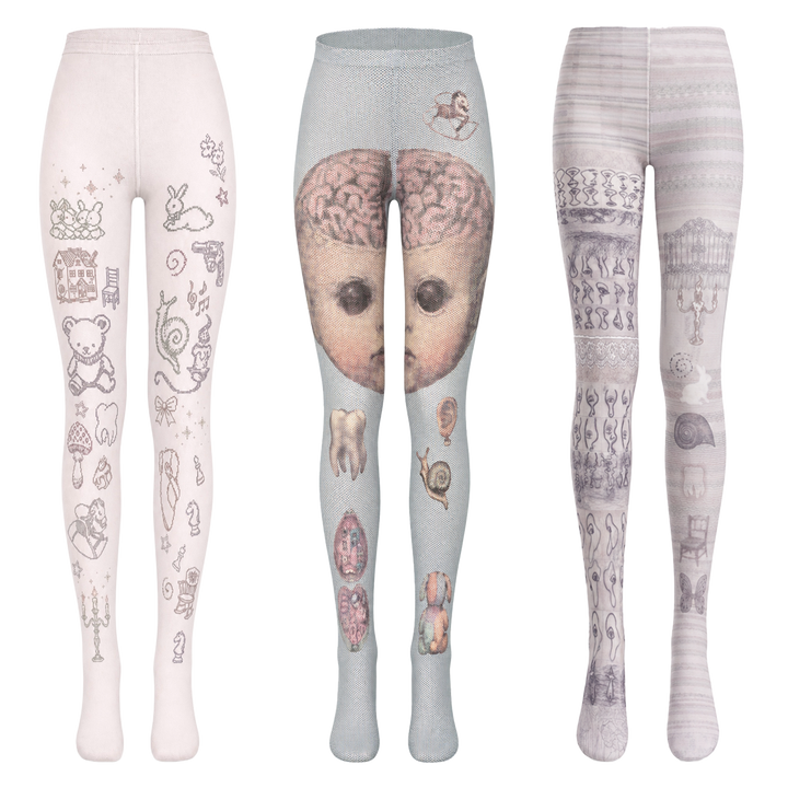 TOOTHMARE Printed Tights 30D