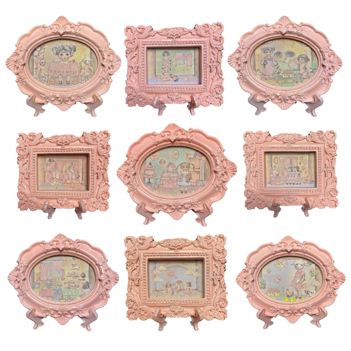RUDEFISH Pink-Framed Giclée Print
