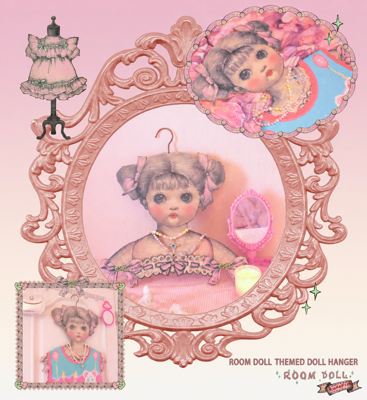ROOM DOLL Doll Wall Hook, view 2