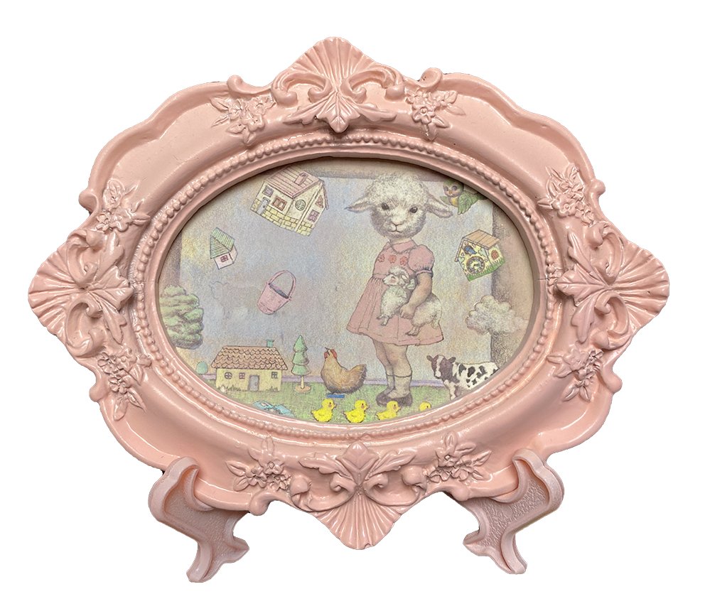 RUDEFISH Pink-Framed Giclée Print, view 4
